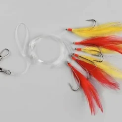 Spro 3 Haaks Makrelen Paternoster Geel-rood