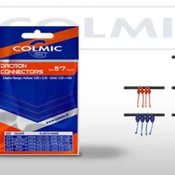 COLMIC DACRON CONNECTORS: MEDIUM 5*7mm (LIGHT BLUE - 4pcs)