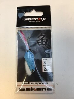 ALBATROS Predox Sakana Delta Spoon -Light Blue/yellow #8 - 2gr