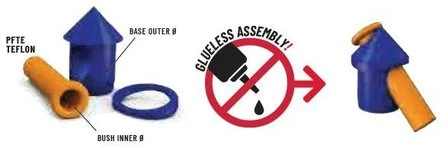 Colmic Strippa M Blue-orange /6.5mmx2.7mm - Afbeelding 2