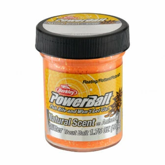 Berkley PowerBait -ANISE- Natural Glitter Trout - Fluo Orange - Afbeelding 2