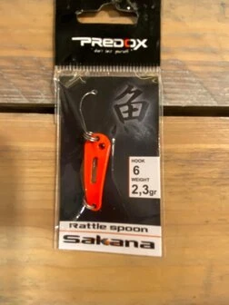 ALBATROS Predox Sakana Rattle Spoon - 2.3g #6 - Orange