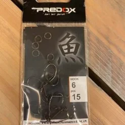 ALBATROS Predox Sakana Hook Replacement Kit #6 / Reserve Haakjes Voor Spoons